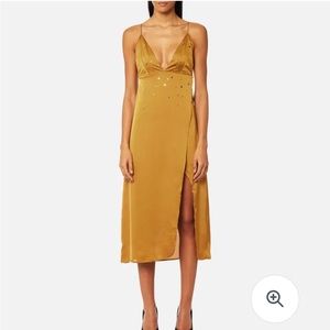 For Love & Lemons Women's Twinkle Midi Dress - Olive